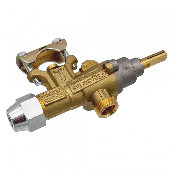 Кран газовый 21S M9X1 глк-40н в сборе с регулируемым обводом (62200700)