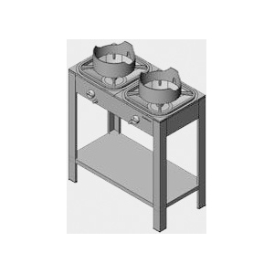 Плита газовая WOK напольная Вулкан-HEIDEBRENNER KSB 02 арт.8176 (магистральный газ)