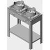 Плита газовая WOK напольная Вулкан-HEIDEBRENNER KSB 02 арт.8176 (магистральный газ)