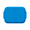 Поднос столовый с ручками L 45см w 35,5см прямоугольный, полистирол голубой