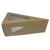 Коробка для кусочка торта160х160х80х60 мм бумага крафт